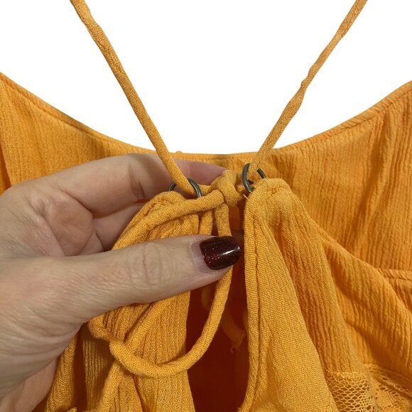 Free People Home Again Crop Cami‎ Orange Size XS - Picture 4 of 11